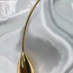Kit Conjunto Feminino Luxo: Colar e Brinco Gota + Relógio Elegante Remosú Folhea...